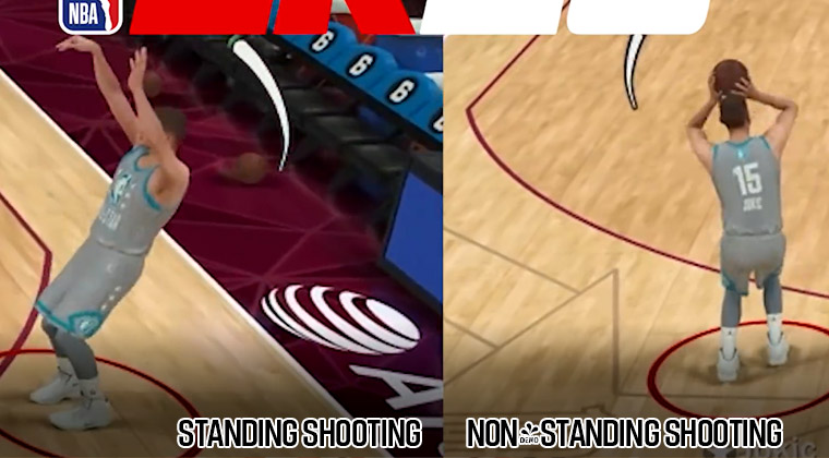 NBA 2K23 Standing Shooting and Non-Standing Shooting