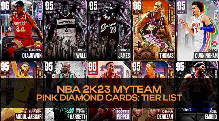 NBA 2K23 MyTeam Pink Diamond Cards: Tier List