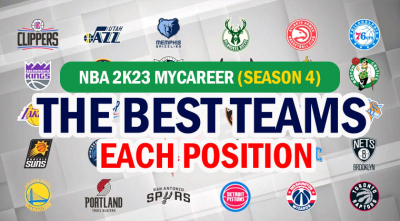 What are the best teams at each position in NBA 2K23 MyCareer (season 4)?